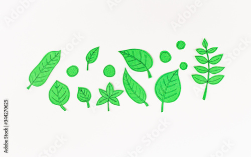Leaf Set. Hand-drawn decorative elements, doodle floral elements. Black line ink hand drawn art. White background ready for copywriting. Perfect for invitations, greeting cards, posters, prints.