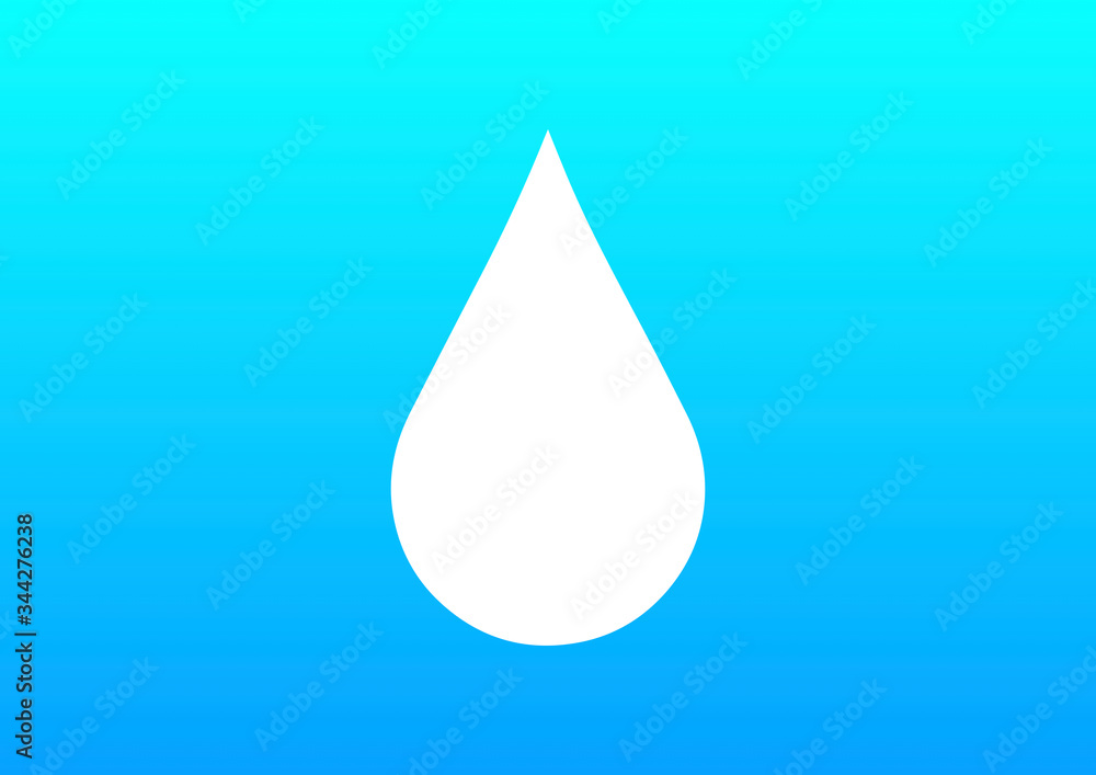 Illustration icon of a water drop Illustration icon of a water drop