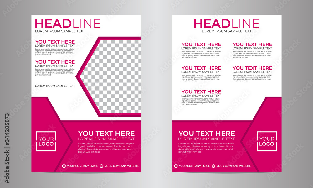 Business brochure flyer design layout template vector eps10