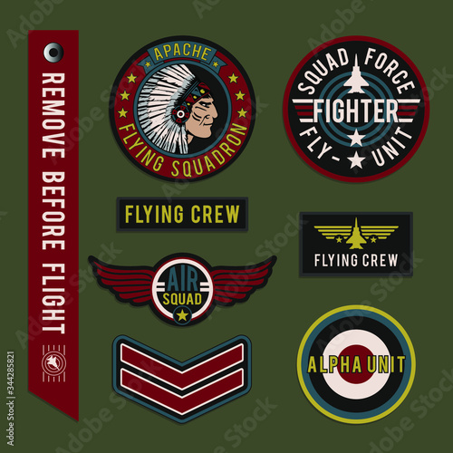 retro vintage label of military illustration, tee shirt graphics, typography
