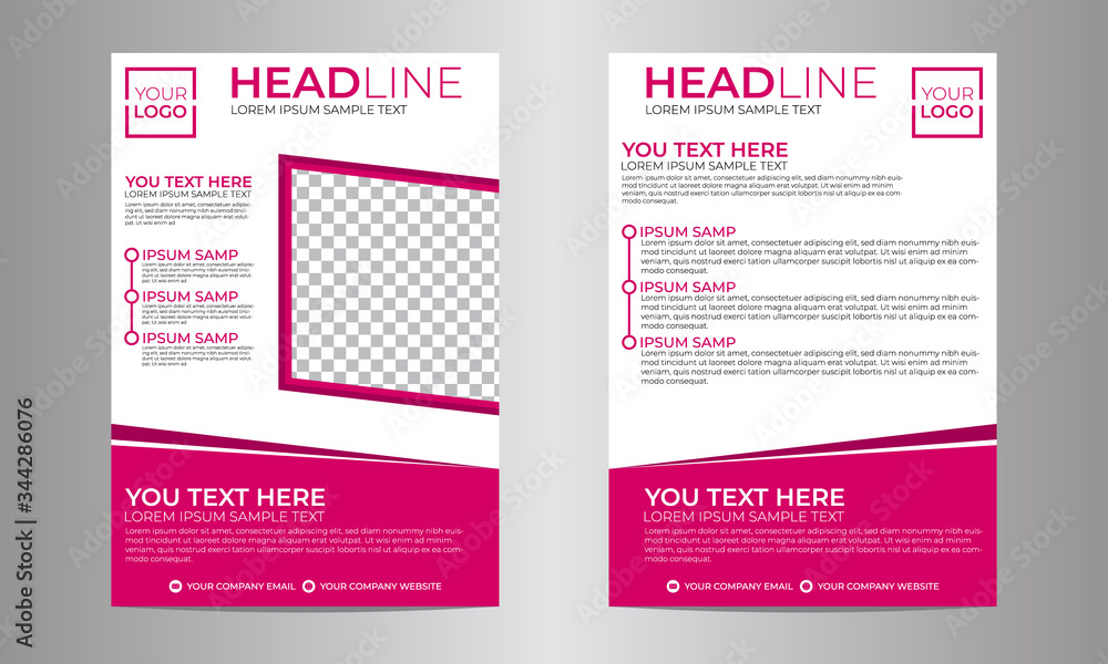 Business brochure flyer design layout template vector eps10