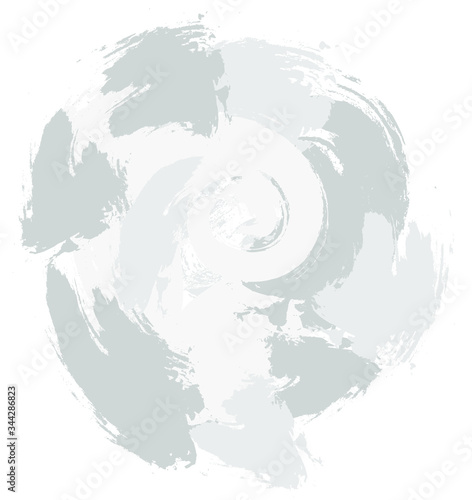 Brushstroke gray, vector abstract image. Light background with old surface texture in retro style for web design.