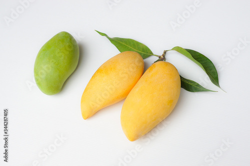 Golden Mango And Green Mango