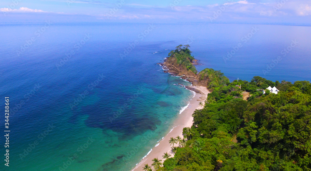 Drone shot, Punta leona, Costa Rica Drone shot, Punta leona, Costa Rica