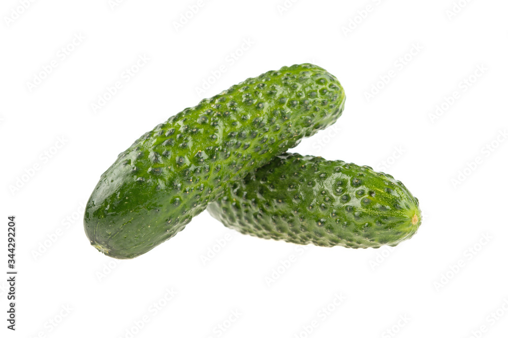 organic cucumber on a white background, isolated organic cucumber on a white background, isolated