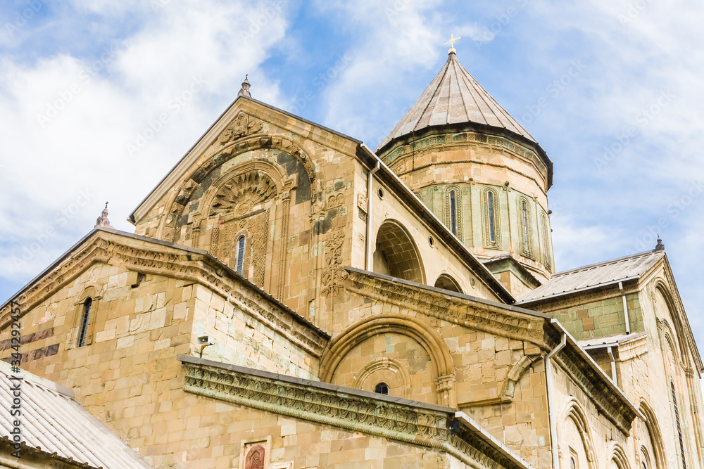 The Svetitskhoveli Cathedral, Eastern Orthodox cathedral in the historic town of Mtskheta, Georgia
