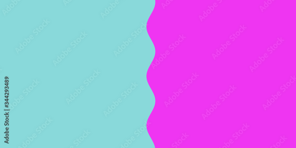 An abstract wavy light blue and pink color blocking background image. An abstract wavy light blue and pink color blocking background image.