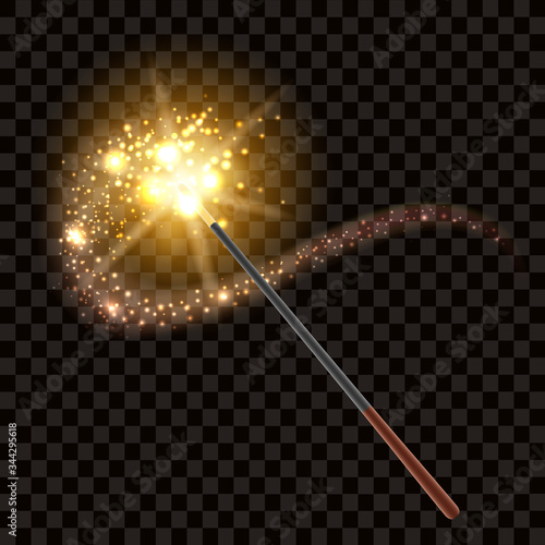 Magic Wand isolated on transparent background