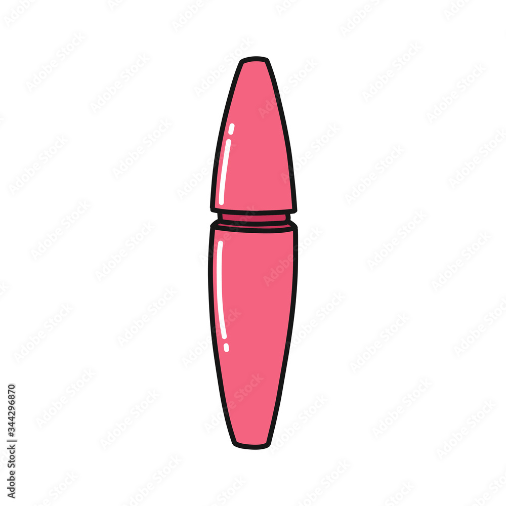 mascara doodle icon, vector illustration mascara doodle icon, vector illustration