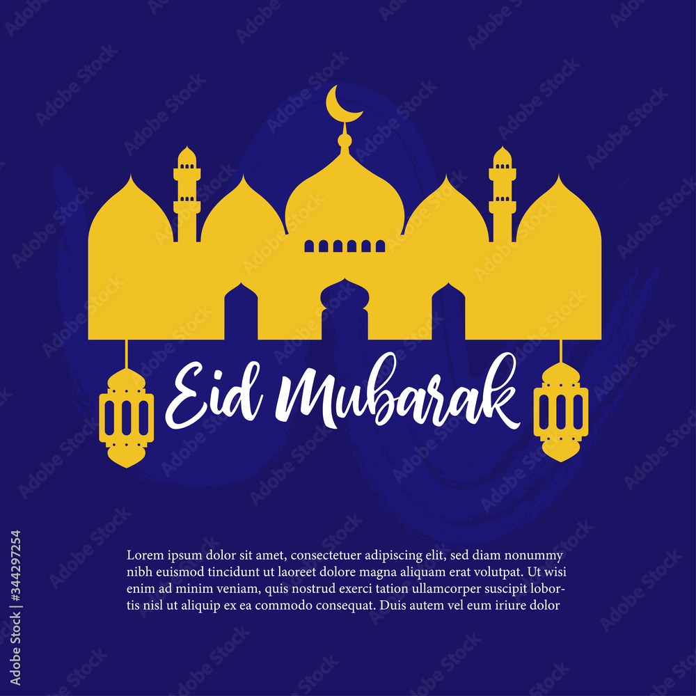 eid mubarak flat illustration eid mubarak flat illustration
