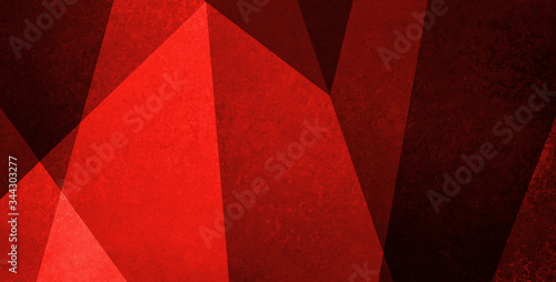 Abstract red and black background in creative geometric art pattern with texture, modern business background painting with textured shapes and triangles in colorful design