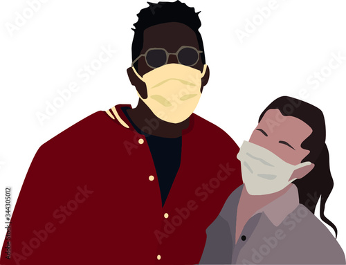 masked people coronavirus pandemic