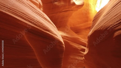 4K Walk through footage of Slot Canyon, Arizona 3