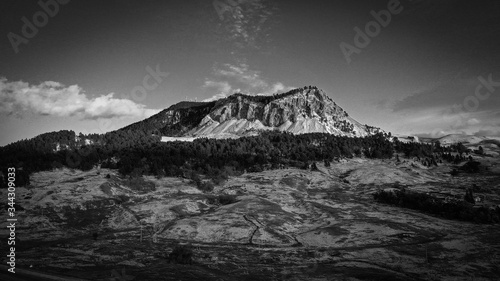 Sunset on Wyoming Mountain  drone photo 