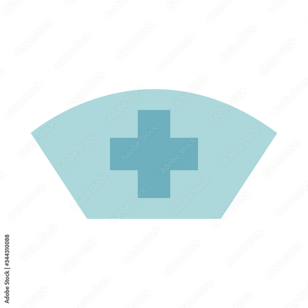 Obraz premium hat nurse accessory health care equipment medical flat style icon