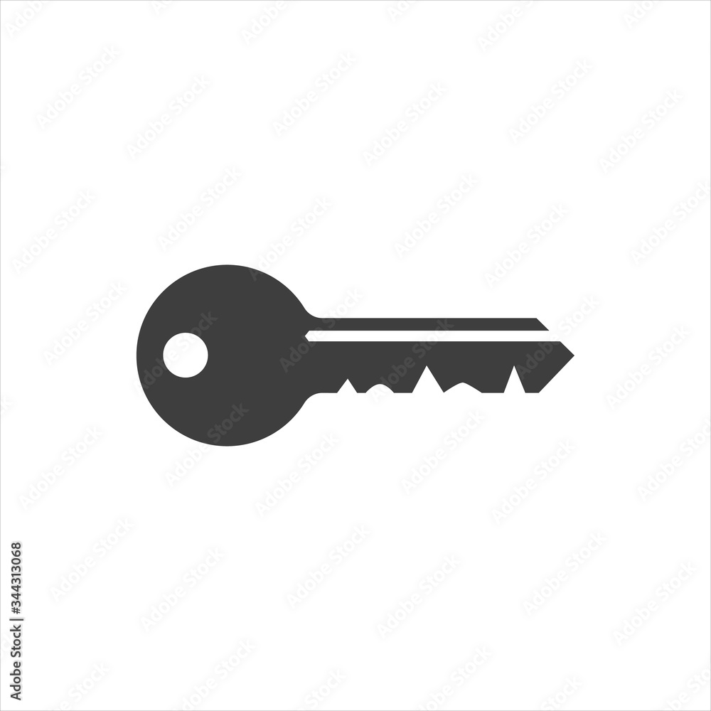 Key symbol isolated on white background. Vector Key symbol isolated on white background. Vector
