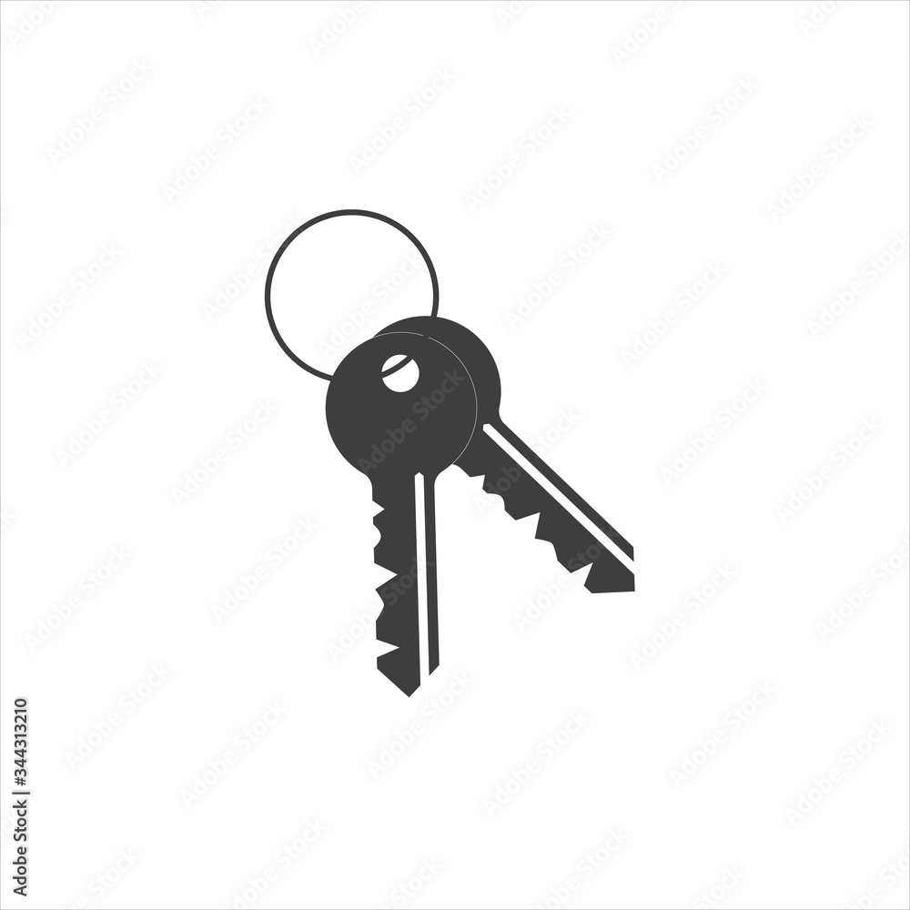 Key symbol isolated on white background. Vector Key symbol isolated on white background. Vector