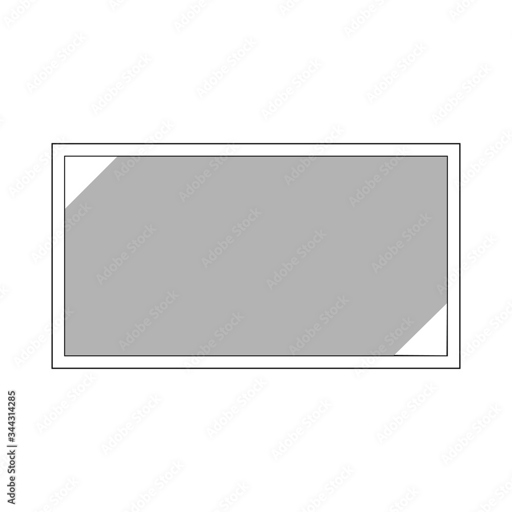 Full screen flat icon, vector illustration on white background Full screen flat icon, vector illustration on white background