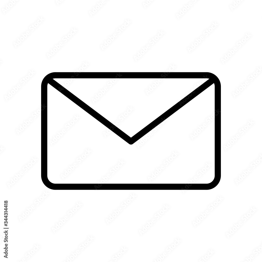user interface concept, mail symbol, envelope icon, line style user interface concept, mail symbol, envelope icon, line style