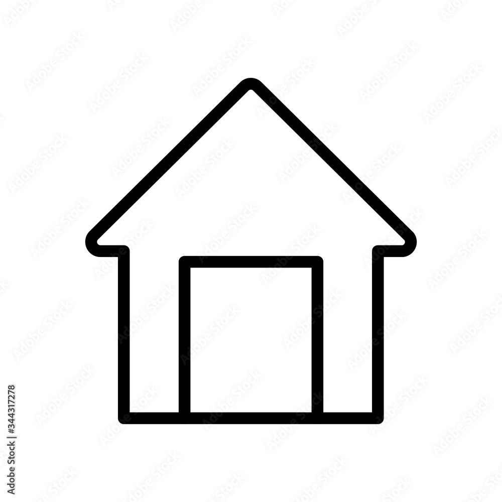 user interface concept, home symbol, house icon, line style user interface concept, home symbol, house icon, line style
