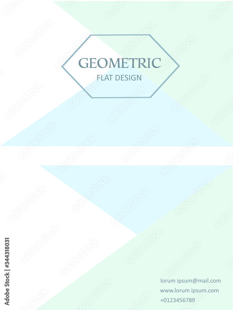 Geometric background Template for business cards, covers, flyers, banners, posters. vector illustration