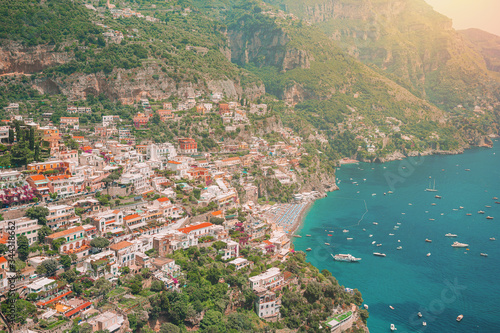 Beautiful coastal towns of Italy - scenic Positano in Amalfi coast