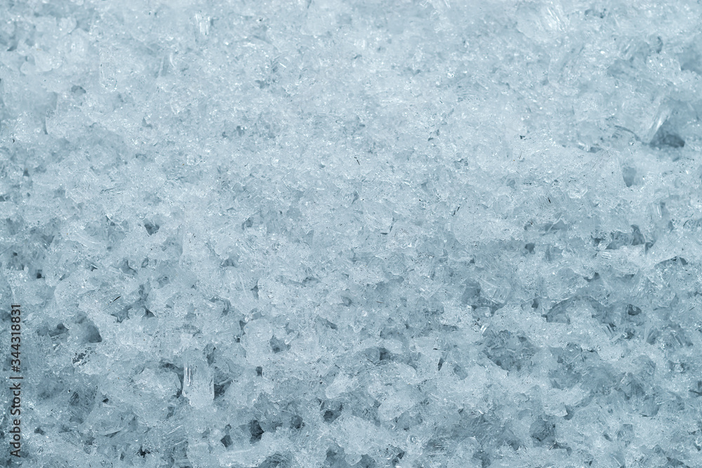 snow and ice texture closeup