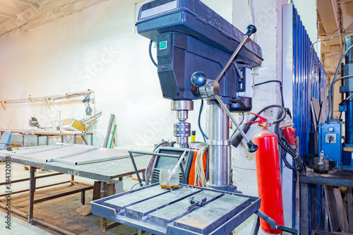 Drilling machine in the sho...