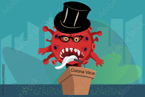 Corona virus and Doctor hulk