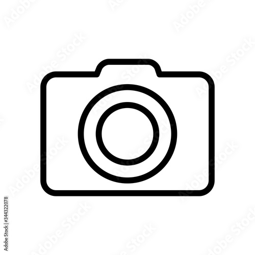 user interface concept, camera icon, line style