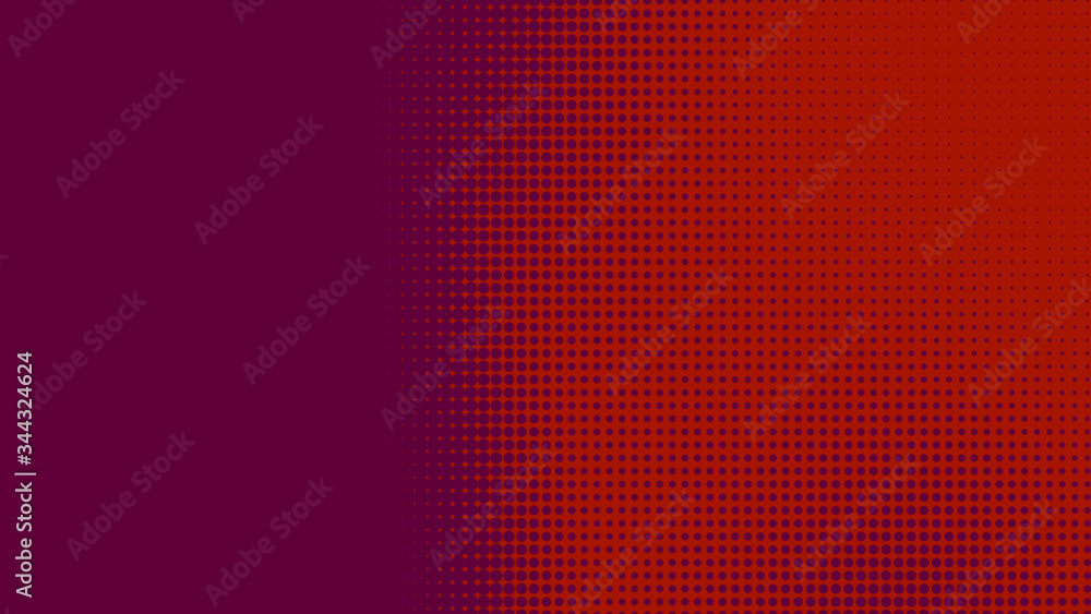 Dots halftone red purple color pattern gradient texture with technology digital background. Dots pop art comics style. Dots halftone red purple color pattern gradient texture with technology digital background. Dots pop art comics style.