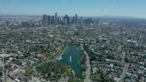 Aerial video of Los Angeles