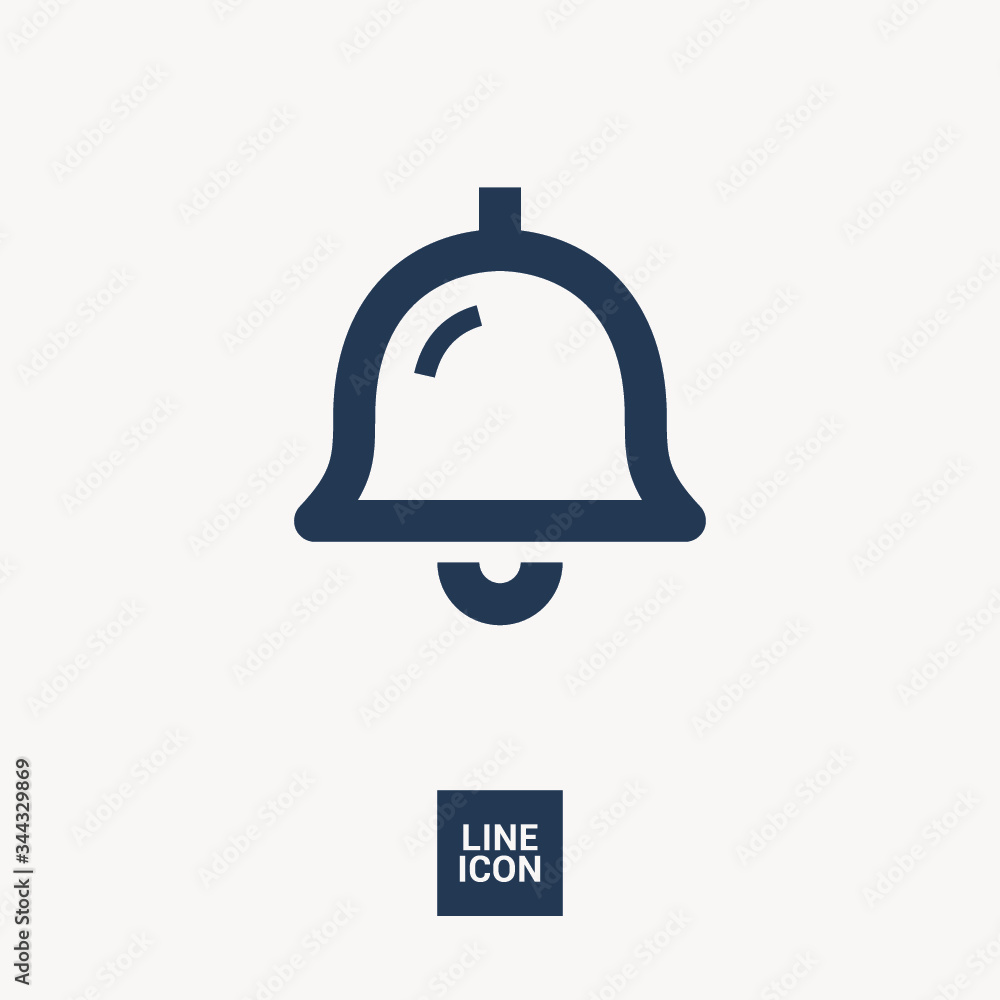 Bell isolated minimal single flat linear icon for application and info-graphic. Alarm line vector icon for websites and mobile minimalistic flat design. Bell isolated minimal single flat linear icon for application and info-graphic. Alarm line vector icon for websites and mobile minimalistic flat design.
