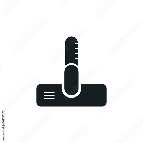vacuum cleaner nozzle icon on white background, vector symbol