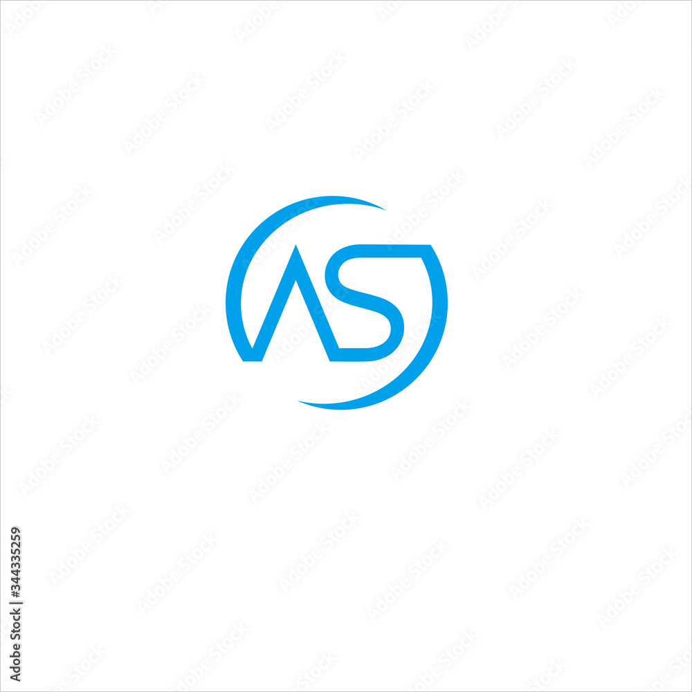 Vector monogram letter AI concept template logo Vector monogram letter AI concept template logo