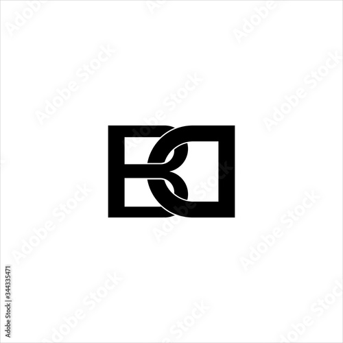Vector Letter BD concept logo design template illustration eps 10