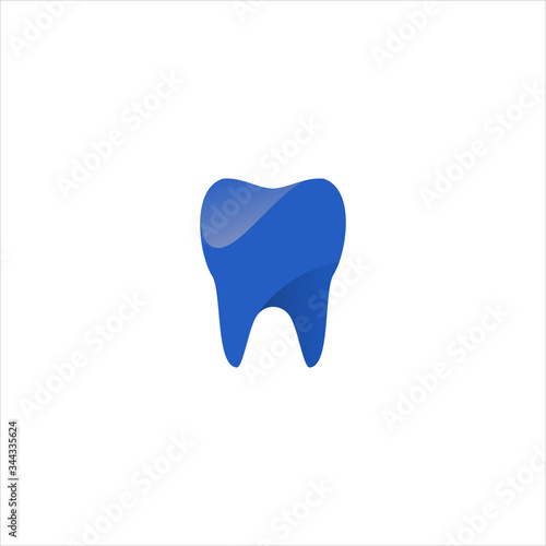 Vector dental 3d concept logo design template illustration eps 10