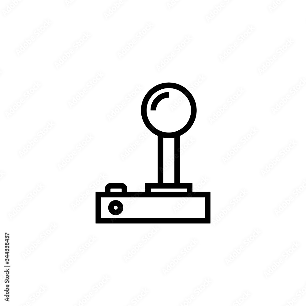 Controller vector icon in linear, outline icon isolated on white background Controller vector icon in linear, outline icon isolated on white background