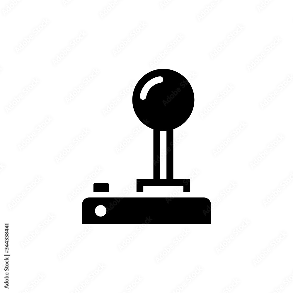 Controller vector icon in black solid flat design icon isolated on white background Controller vector icon in black solid flat design icon isolated on white background
