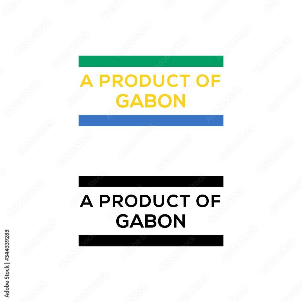 a product of Gabon stamp or seal design vector download a product of Gabon stamp or seal design vector download