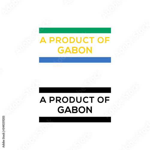 Free Download a product of Gabon stamp or seal design vector download - GFXLoad