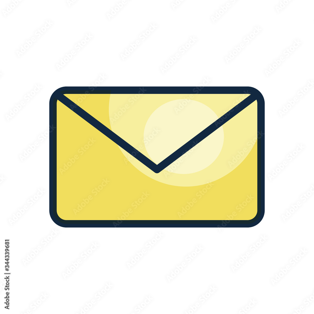user interface concept, mail symbol, envelope icon, line color style user interface concept, mail symbol, envelope icon, line color style