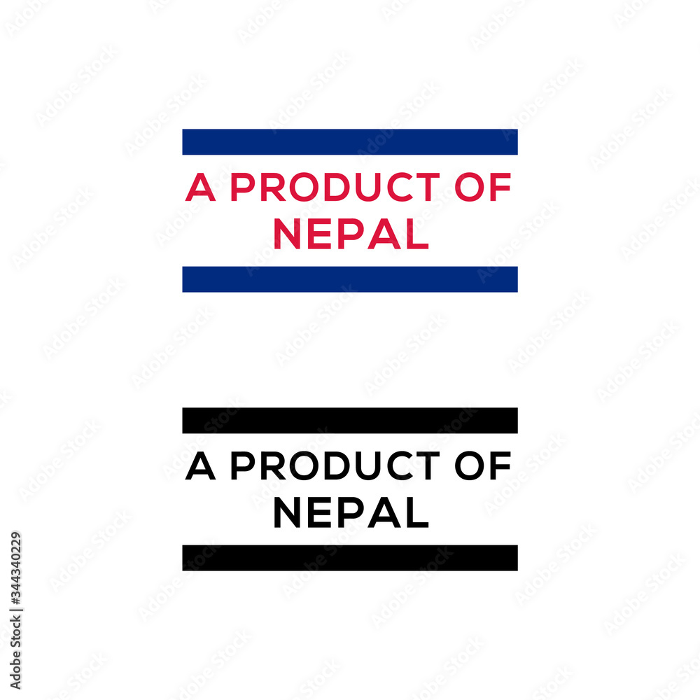 a product of Nepal stamp or seal design vector download a product of Nepal stamp or seal design vector download