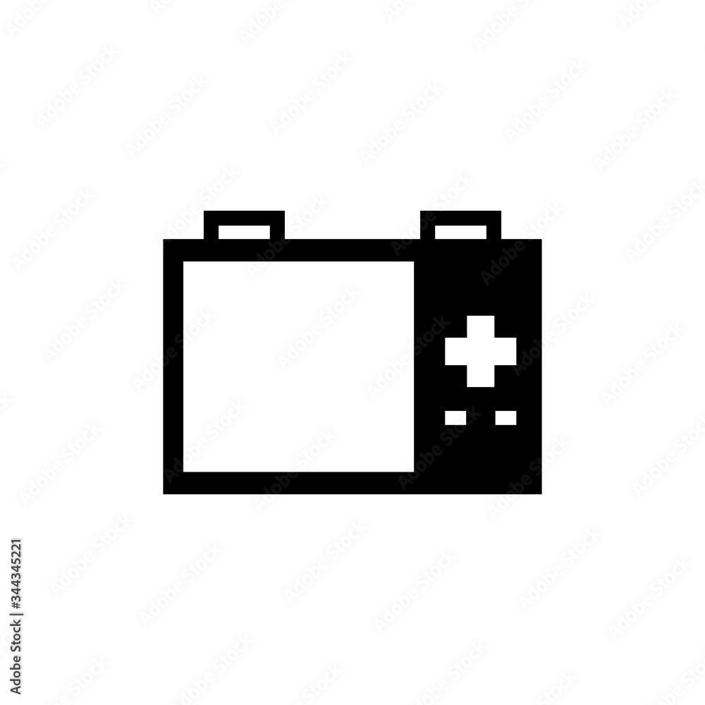Nanosensor icon in black solid flat design icon isolated on white background Nanosensor icon in black solid flat design icon isolated on white background