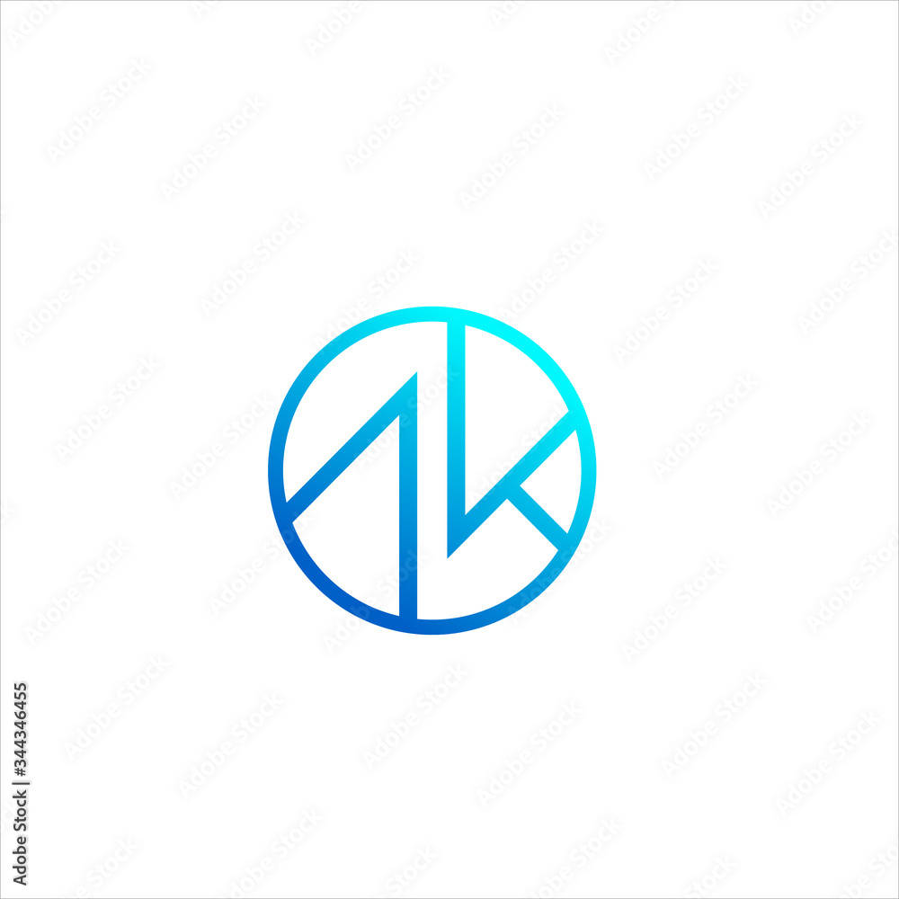 Letter AK monogram icon logo vector template design isolated on white background eps 10 Letter AK monogram icon logo vector template design isolated on white background eps 10