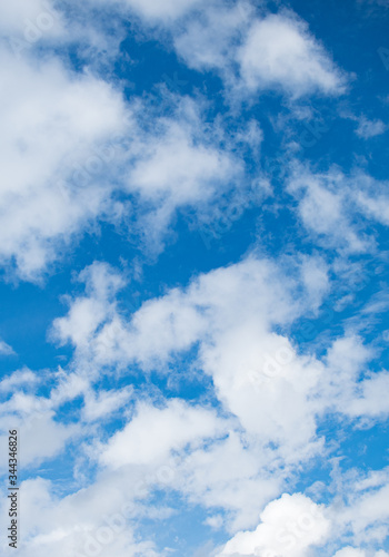 blue sky with white clouds