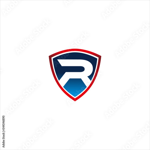 Vector Shield with wing and initial letter R icon logo Free Download Vector Shield with wing and initial letter R icon logo - GFXLoad