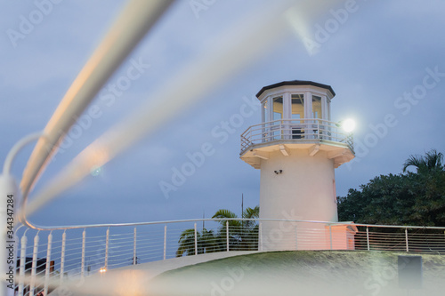 lighthouse on the coast photo