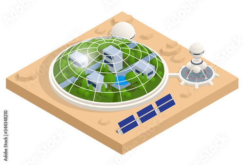 Isometric Mars Colonization, Biological terraforming, Paraterraforming, Adapting humans on Mars. Astronautics and space technology. Geo capsyles.