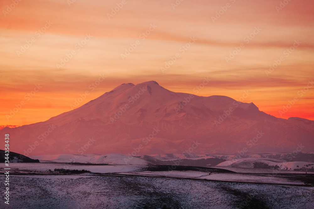 mount Elbrus at dawn